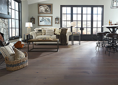 Rustic Wide Plank Flooring with Engineered Durability