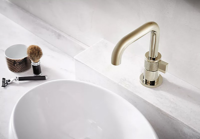 A Modern Industrial Faucet with Many Finishes