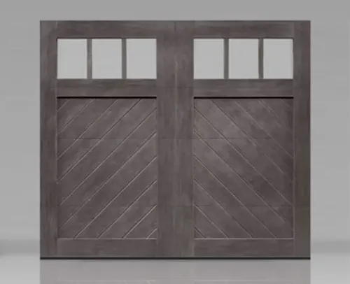 Chevron Designs for Faux Wood Garage Doors