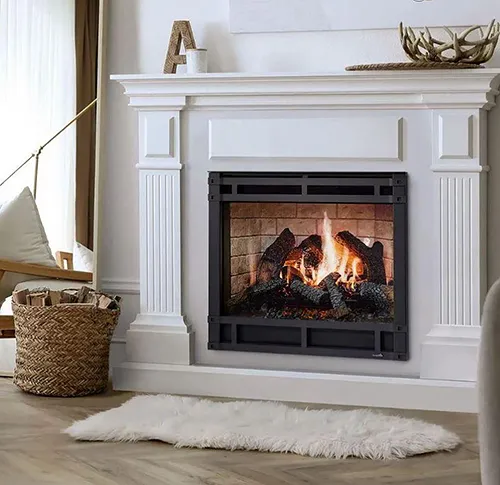 An Electric Fireplace with Authentic Flame Looks